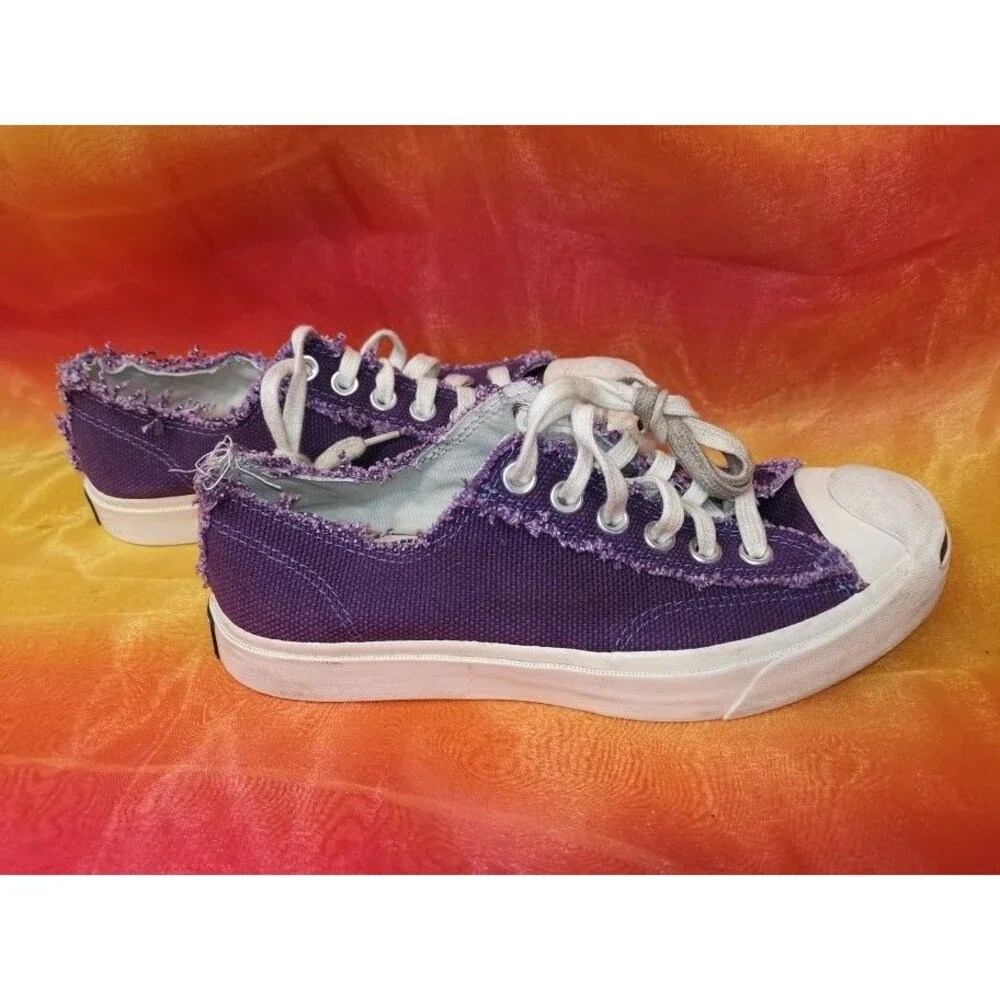 Converse Unisex Jack Purcell Purple Modern Low Sneakers Men Sz 5.5 Women Size 7